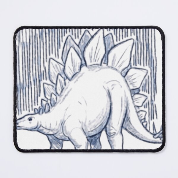 Item preview, Classic Stegosaurus Sketch Vintage Blue Line Art designed and sold by RawSauropsid.
