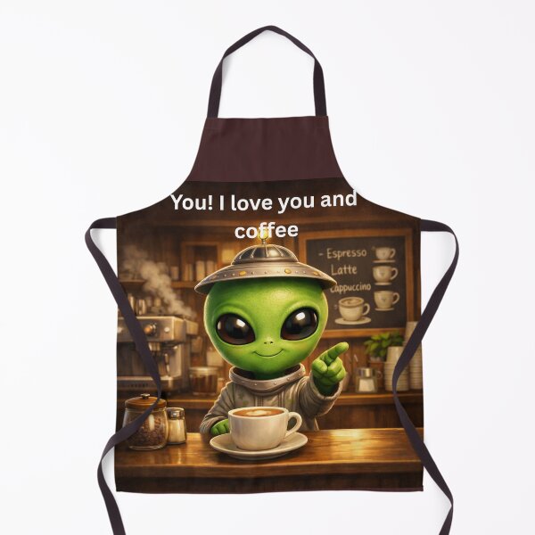 Item preview, Alien Companion - You! I love you and coffee! designed and sold by Peace,love,andbeaches.