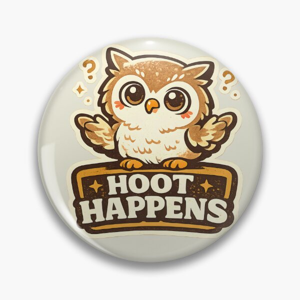 Item preview, HOOT HAPPENS Funny Owl Vintage Shirt  Cute Shrugging Owl Meme Design  Woodland Animal Humor designed and sold by  Artistry in Motion by MADsrecreation.