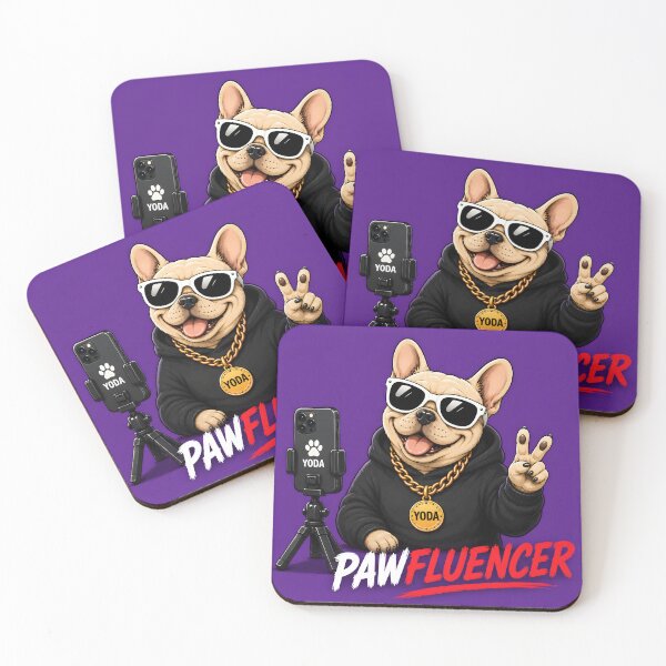 Item preview, Funny French Bulldog Pawfluencer designed and sold by MischiefPaws.