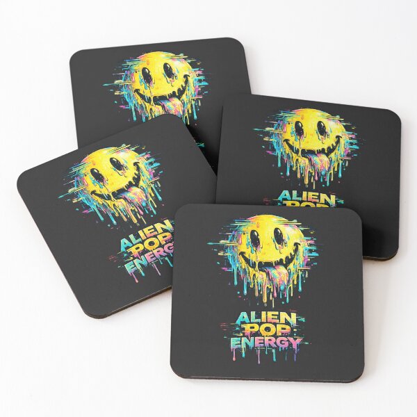 Item preview, Alien Pop Energy Melting Smile Glitch Neon Streetwear Graphic designed and sold by mocci10.