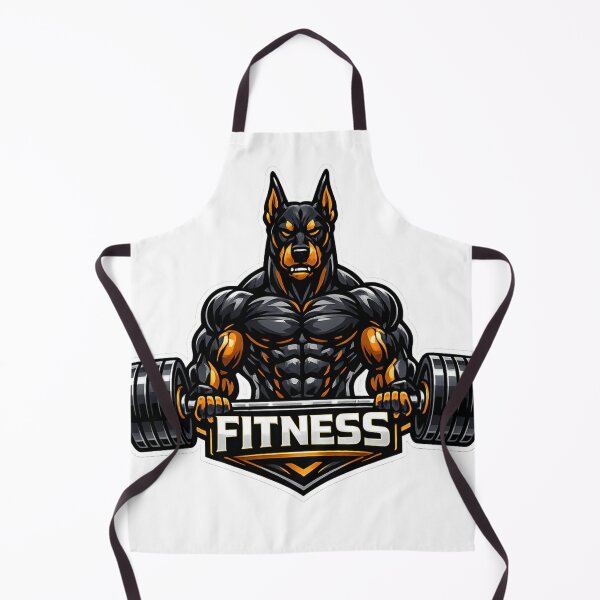 Item preview, Muscular Doberman Fitness Bodybuilding Gym Art designed and sold by Digistore1221.
