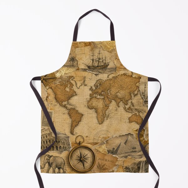 Item preview, Explorer's Dream: World Map and Continental Discovery designed and sold by DarVibe Designs.