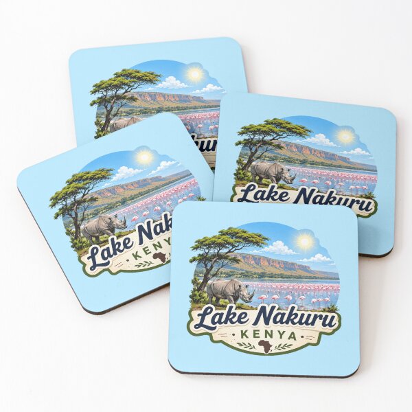 Item preview, Lake Nakuru, Kenya -  Flamingo Paradise designed and sold by Myra365Art.
