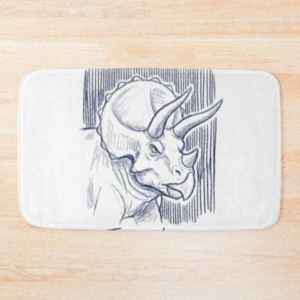 Item preview, Retro Triceratops Portrait Ink Detail Dinosaur Graphic designed and sold by RawSauropsid.