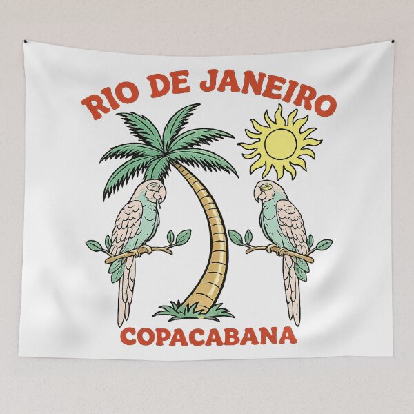 Item preview, Vibrant Copacabana in retro style designed and sold by Side Quest Co..