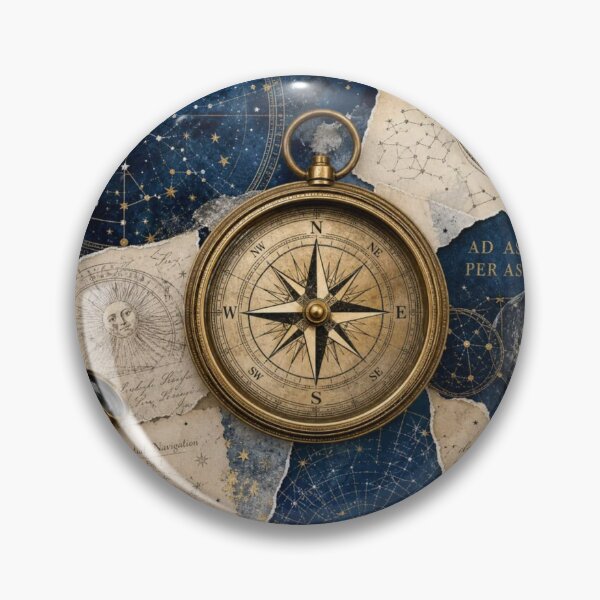 Item preview, Celestial Navigator: Compass and Star Charts designed and sold by DarVibe Designs.