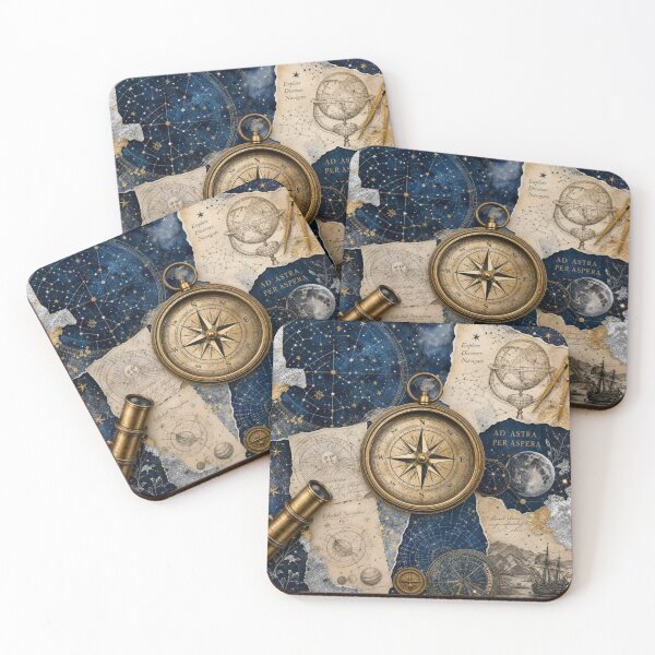 Item preview, Celestial Navigator: Compass and Star Charts designed and sold by DarVibe Designs.