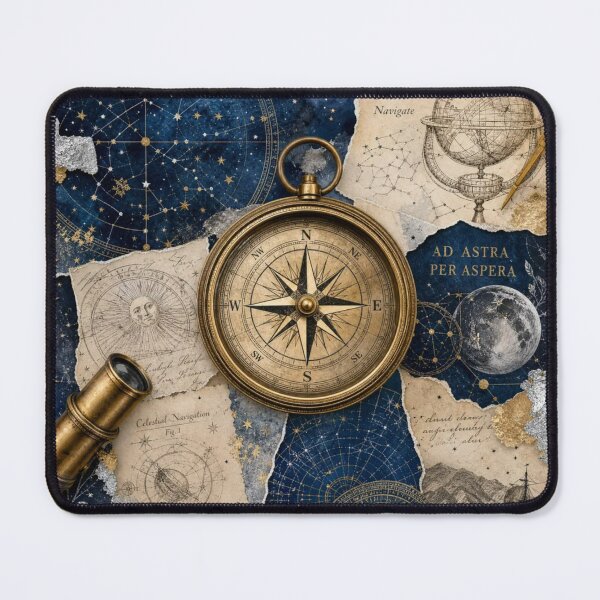 Item preview, Celestial Navigator: Compass and Star Charts designed and sold by DarVibe Designs.