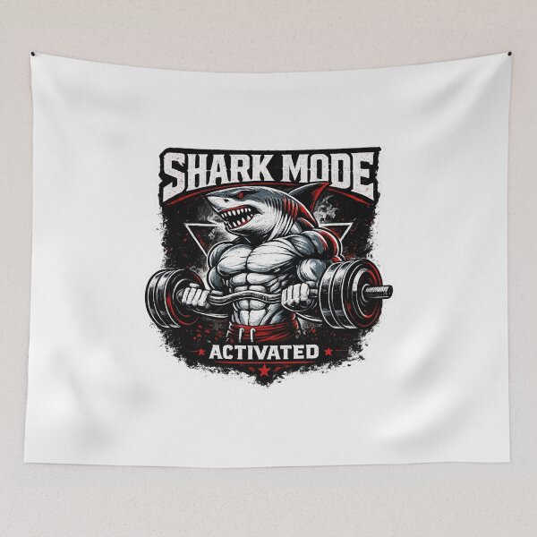 Item preview, Shark Mode Activated Gym Bodybuilding Motivation designed and sold by Digistore1221.