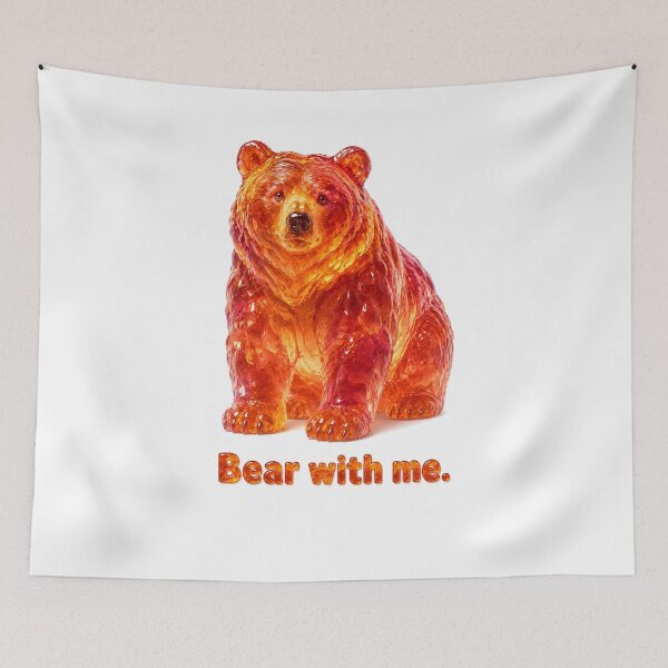 Item preview, Bear With Me — Gummy Candy Bear Funny Art Print | Cute Bear Lover Gift designed and sold by AbderraimArt.