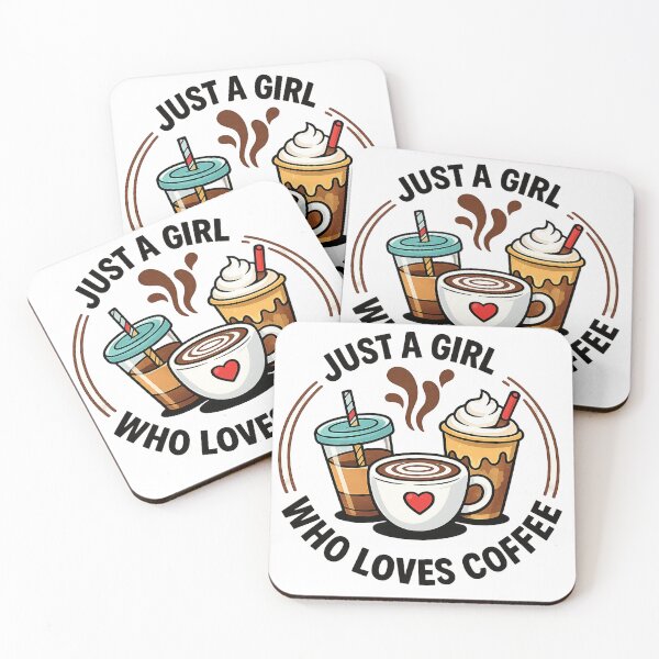 Item preview, Just a girl who loves coffee designed and sold by Side Quest Co..