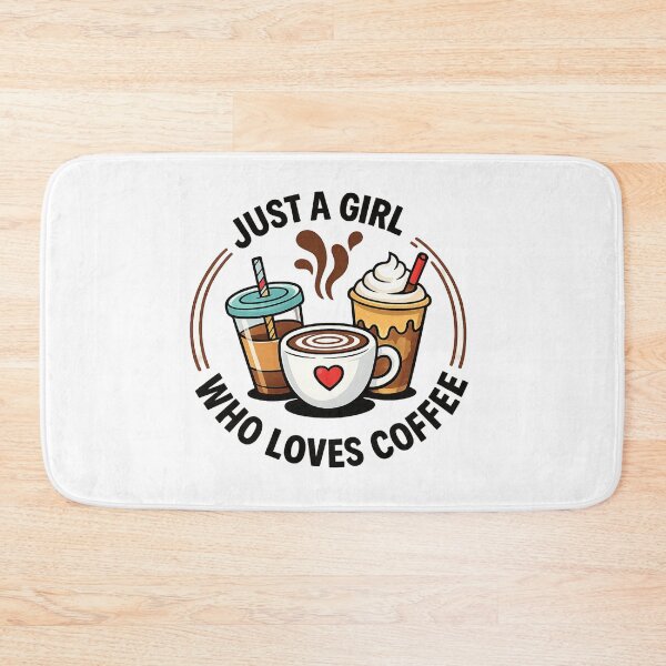 Item preview, Just a girl who loves coffee designed and sold by Side Quest Co..