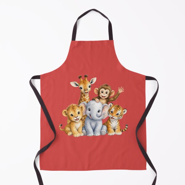 Item preview, Cute Safari Animal friends Watercolor | Giraffe Elephant Monkey Lion Tiger Nursery Art designed and sold by PAPIRO SIGLO XXI.