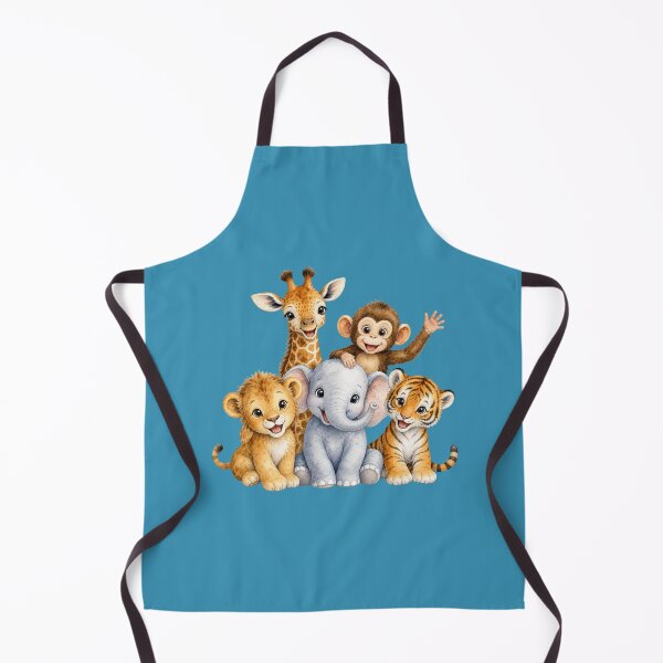 Item preview, Cute Safari Animal friends Watercolor | Giraffe Elephant Monkey Lion Tiger Nursery Art designed and sold by PAPIRO SIGLO XXI.