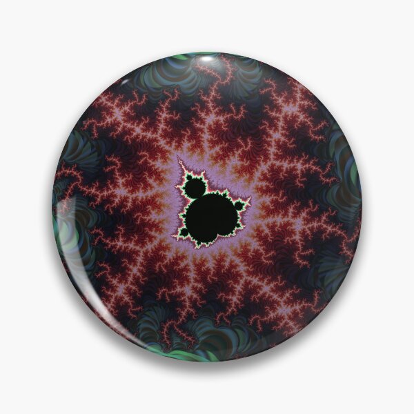 Item preview, Mandelbrot Fractal Zoom Green Crimson Mathematical Art designed and sold by pinkal.