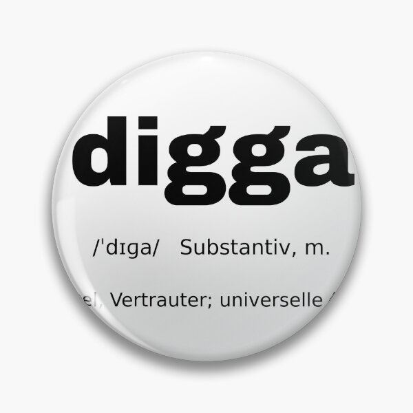Item preview, Digga German Typography Statement Tee 006 designed and sold by Hauptsache Merch.