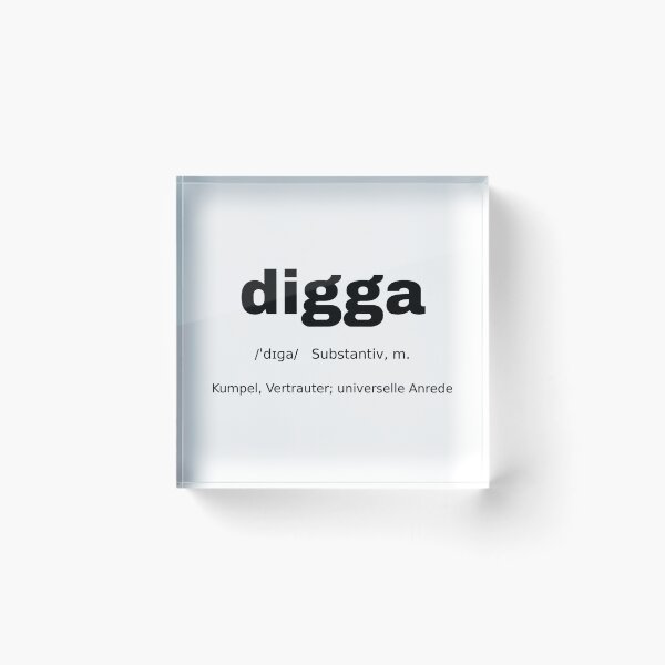 Item preview, Digga German Typography Statement Tee 006 designed and sold by Hauptsache Merch.