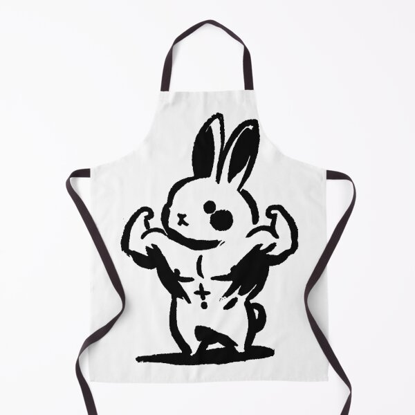 Item preview, Buff Bunny Bodybuilder Linocut Style Print designed and sold by Alan Javier Cordoba Espinosa.