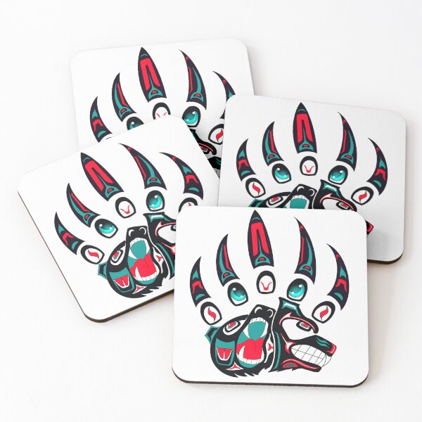 Item preview, Tlingit Wolf and bear claw (Black) designed and sold by RobsArtwork.