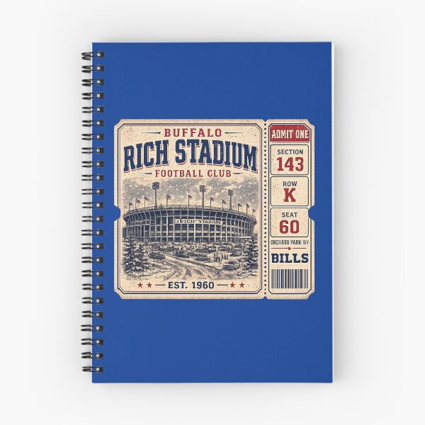 Item preview, Rich Stadium Vintage Ticket Shirt, Buffalo Football Club Retro Stadium Tee designed and sold by GhostDawgs.