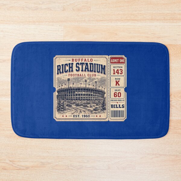 Item preview, Rich Stadium Vintage Ticket Shirt,  Buffalo Football Club Retro Stadium Tee designed and sold by GhostDawgs.