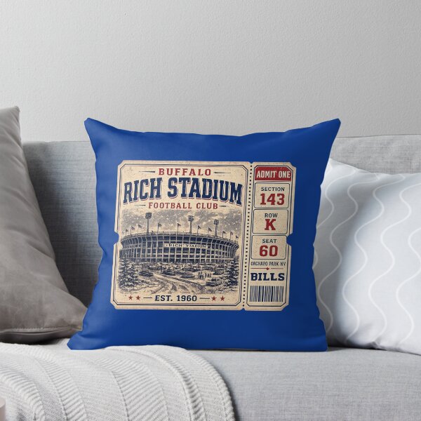 Item preview, Rich Stadium Vintage Ticket Shirt,  Buffalo Football Club Retro Stadium Tee designed and sold by GhostDawgs.