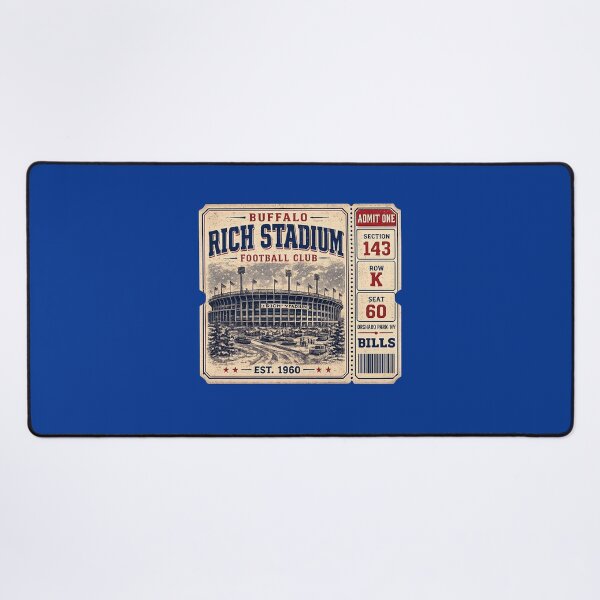 Item preview, Rich Stadium Vintage Ticket Shirt, Buffalo Football Club Retro Stadium Tee designed and sold by GhostDawgs.