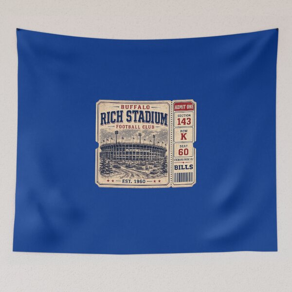 Item preview, Rich Stadium Vintage Ticket Shirt,  Buffalo Football Club Retro Stadium Tee designed and sold by GhostDawgs.
