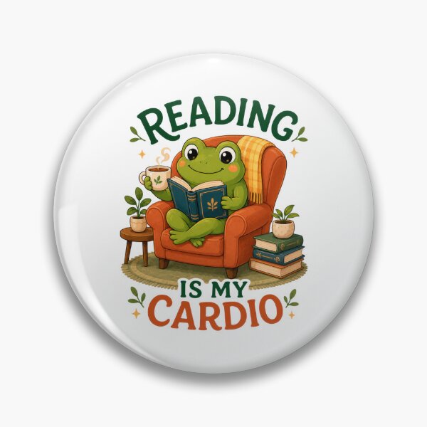 Item preview, Reading Is My Cardio Cute Frog Book Lover Gift designed and sold by INVITOARTE.