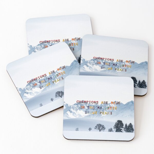 Item preview, Champions are Made on the Majestic Snowy Peaks #1 designed and sold by Holy JM Designs.