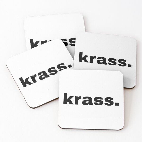 Item preview, Krass German Slang Minimalist Typography 011 designed and sold by Hauptsache Merch.