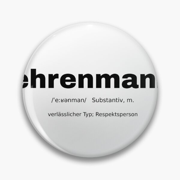 Item preview, Ehrenmann German Slang Duden Typography 012 designed and sold by Hauptsache Merch.
