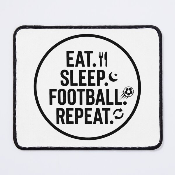 Item preview, Eat Sleep Football Repeat - Funny Football Lover Gift designed and sold by Magicalpallette.