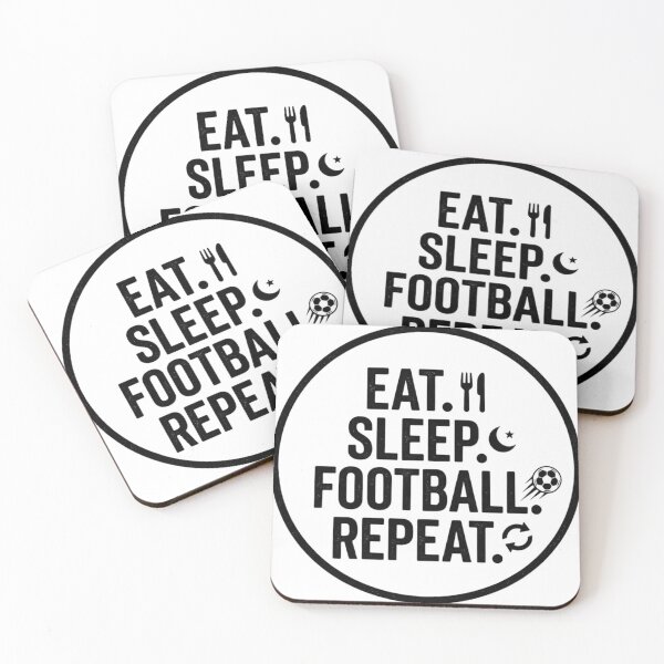 Item preview, Eat Sleep Football Repeat - Funny Football Lover Gift designed and sold by Magicalpallette.