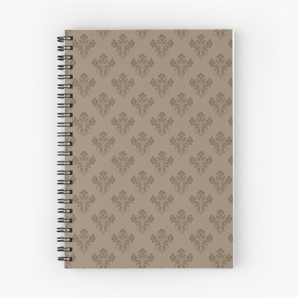 Item preview, Vintage Damask Floral Block Print Brown designed and sold by andrea.lavendelle.