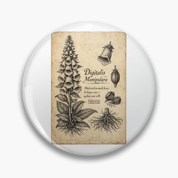 Item preview, Digitalis Manipulara Funny Poisonous Plant Victorian Botanical Print Gift designed and sold by Print Loft.
