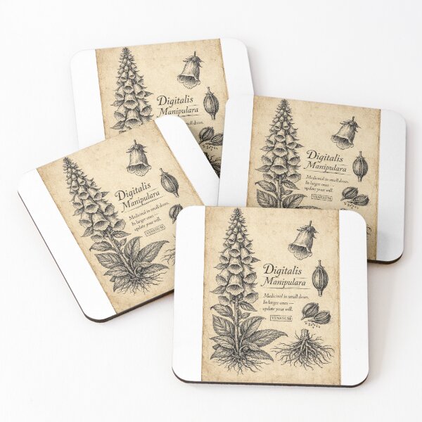 Item preview, Digitalis Manipulara Funny Poisonous Plant Victorian Botanical Print Gift designed and sold by Print Loft.
