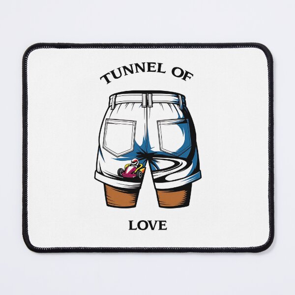 Item preview, Tunnel of Love Funny Go Kart Racing Shorts Retro Meme designed and sold by RareVisuals.