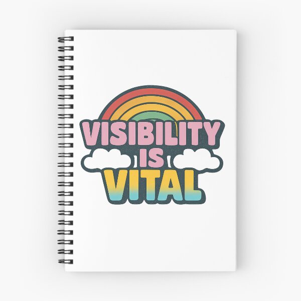 Item preview, Visibility is Vital - Retro Rainbow LGBTQ Pride Sticker designed and sold by Haus Of Sin.