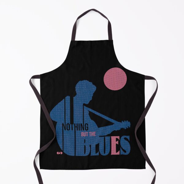 Item preview, Nothing But The Blues Guitarist | Risograph Bicolor Music Graphic Tee | Blues Guitar Lover Vintage Shirt designed and sold by Decorador de Corazones.