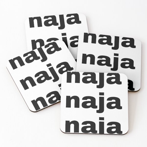 Item preview, Naja German Slang Minimalist Typography 015 designed and sold by Hauptsache Merch.