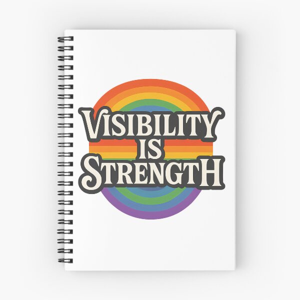 Item preview, Visibility is Strength - Bold Retro Rainbow Pride Sticker designed and sold by Haus Of Sin.