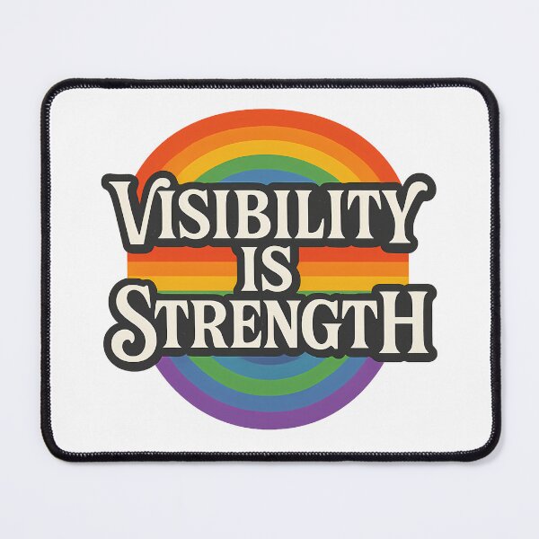 Item preview, Visibility is Strength - Bold Retro Rainbow Pride Sticker designed and sold by Haus Of Sin.
