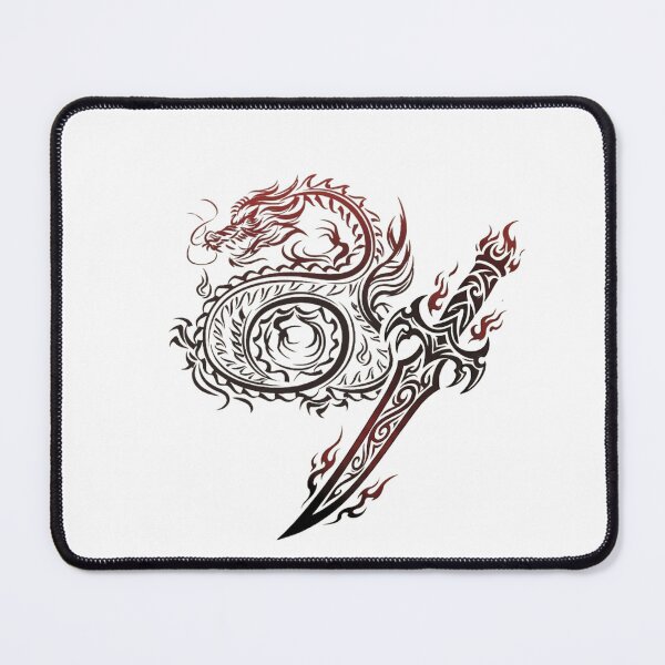 Item preview, Dragon Dagger Traditional Tattoo Style Art designed and sold by Dinaelsherkawy.