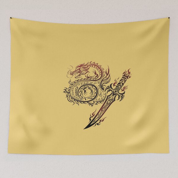 Item preview, Dragon Dagger Traditional Tattoo Style Art designed and sold by Dinaelsherkawy.