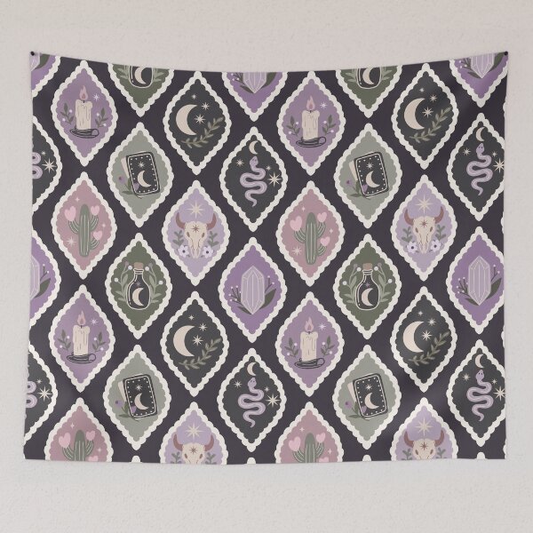 Item preview, Witchy Spooky Pattern designed and sold by Hxrtstrings.