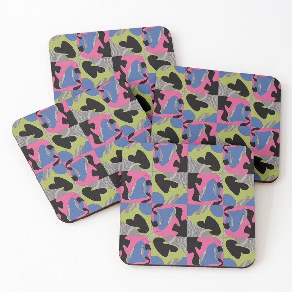 Item preview, Bold Psychedelic Abstract Pattern | Magenta Green Blue Organic Seamless Repeat designed and sold by Midnight Veil Designs.