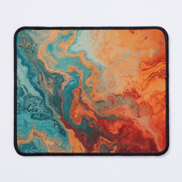 Item preview, Dark copper, orange, and blue marble design designed and sold by Righan Wallace.