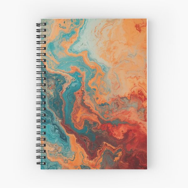 Item preview, Dark copper, orange, and blue marble design designed and sold by Righan Wallace.